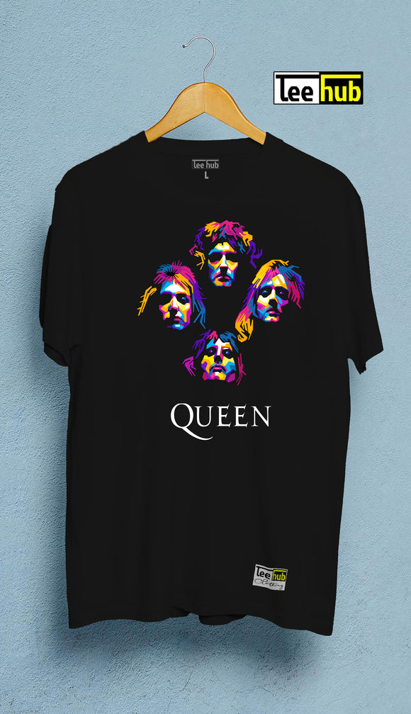 Queen Vintage Rock Band T Shirt Fashion Rock Music Graphic Tees Shirt Summer Short Sleeve Casual Tees for Rock Lovers