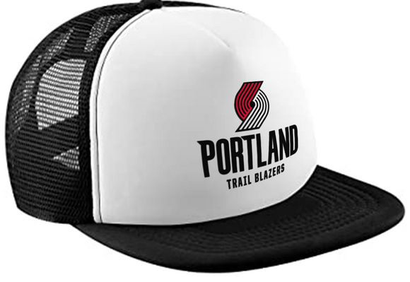 Portland Trail Blazers NBA Basketball Team Sporty Fashionable Stylish Printed Tracker Caps Mesh Cap