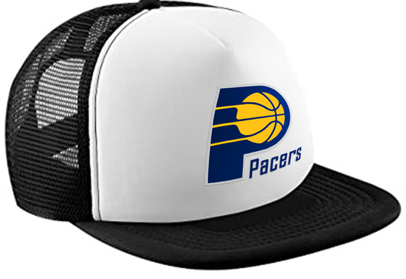 Indiana Pacers NBA Basketball Team Sporty Fashionable Stylish Printed Tracker Caps Mesh Cap