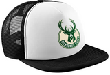 Milwaukee Bucks NBA Basketball Team Sporty Fashionable Stylish Printed Tracker Caps Mesh Cap