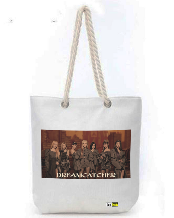 DREAMCATCHER Canvas Tote-with-Zipper-Thick-Rope-Sling-bag