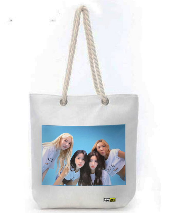 MAMAMOO Canvas Tote-with-Zipper-Thick-Rope-Sling-bag
