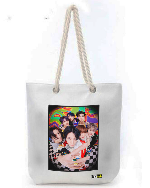 NCT Canvas Tote-with-Zipper-Thick-Rope-Sling-bag
