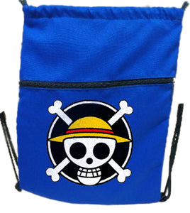 One Piece (2) String Bag  Drawstring Bag With Extra Pocket Zipper