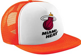 Miami Heat NBA Basketball Team Sporty Fashionable Stylish Printed Tracker Caps Mesh Cap