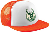 Milwaukee Bucks NBA Basketball Team Sporty Fashionable Stylish Printed Tracker Caps Mesh Cap