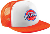 Detroit Pistons NBA Basketball Team Sporty Fashionable Stylish Printed Tracker Caps Mesh Cap