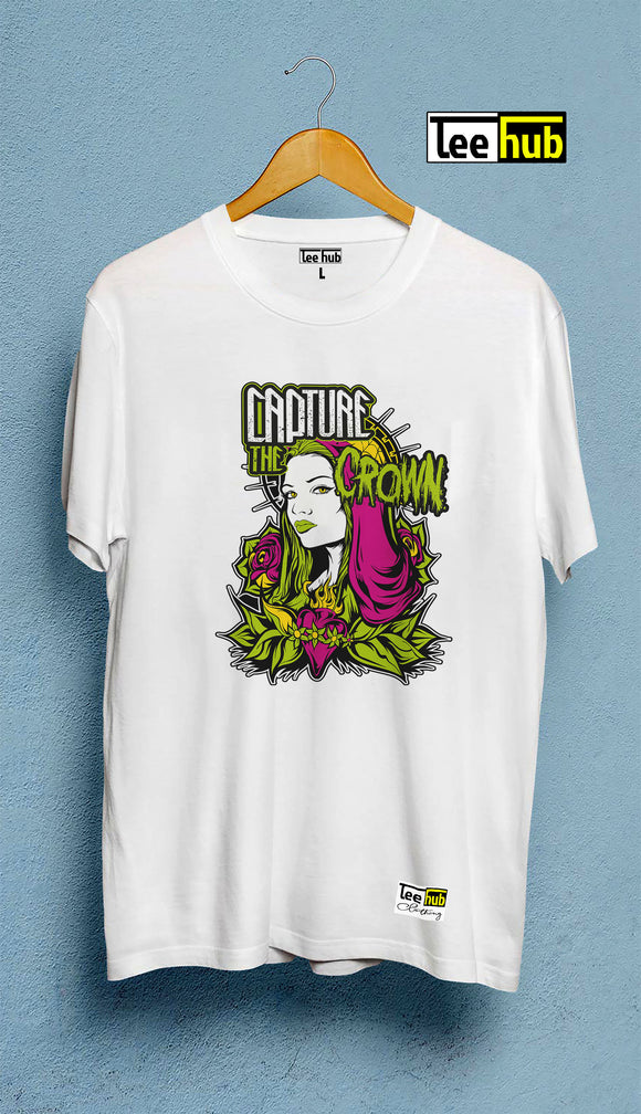 CAPTURE THE CROWN Graphic Design Quality T-shirt