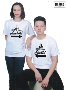 Marino Couple Shirt : Anchor & Sail | PREMIUM QUALITY SHIRT | COMFORTABLE