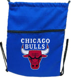 Chicago Bulls String Bag  Drawstring Bag With Extra Pocket Zipper