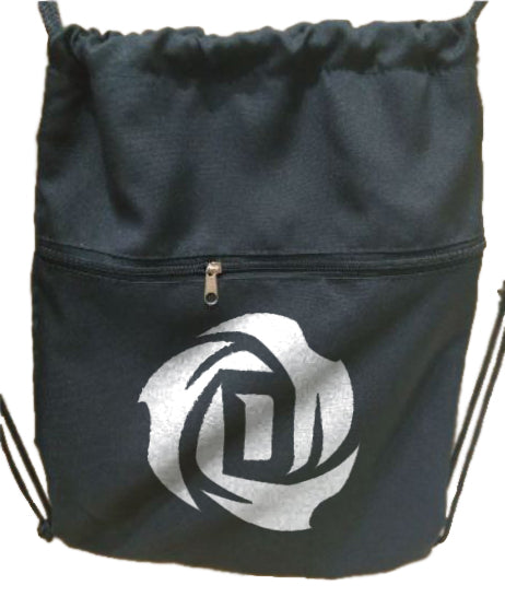 DRose String Bag  Drawstring Bag With Extra Pocket Zipper