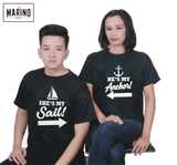 Marino Couple Shirt : Anchor & Sail | PREMIUM QUALITY SHIRT | COMFORTABLE