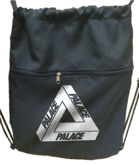 Palace String Bag  Drawstring Bag With Extra Pocket Zipper